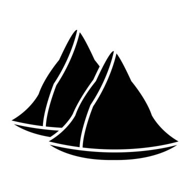 Bir volkan simgesinin vektör çizimi