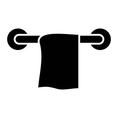 Mutfak havlusu ikonu. Web tasarımı için su borusu vektör simgelerinin basit çizimi