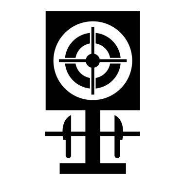 hedef simge vektör illüstrasyonu