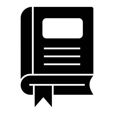 Kitap ikonu. Eğitim ve bilgi teması. Yalnız tasarım. vektör illüstrasyonu