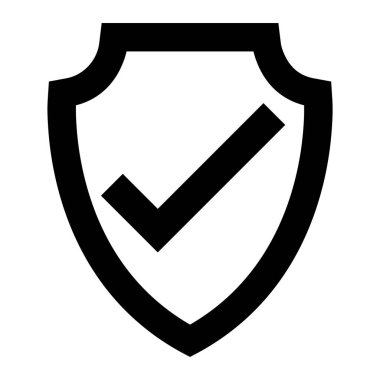 kalkan simgesi, vektör illüstrasyonu