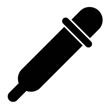 Pipette. Web simgesi basit illüstrasyon