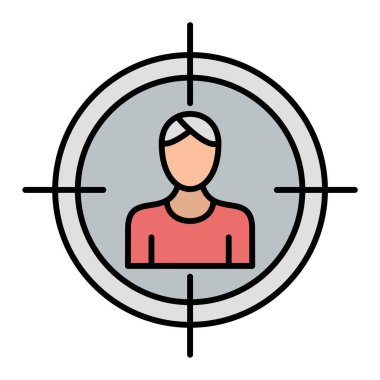 hedef simge vektör illüstrasyonu