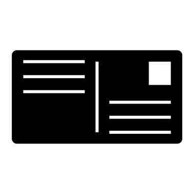 Mektup. Web simgesi basit illüstrasyon