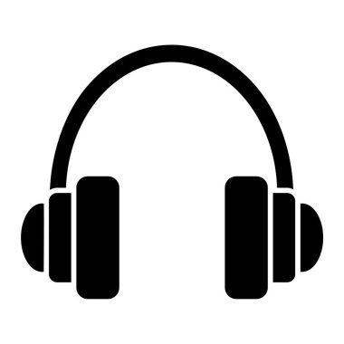 kulaklık simgesi vektör illüstrasyonu