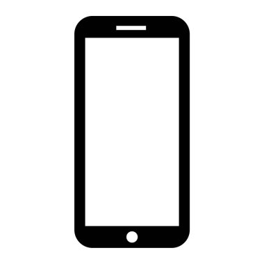 cep telefonu simgesi. Web tasarımı için akıllı telefon vektör simgelerinin basit çizimi