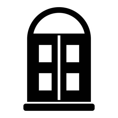 Kapı. Web simgesi basit illüstrasyon