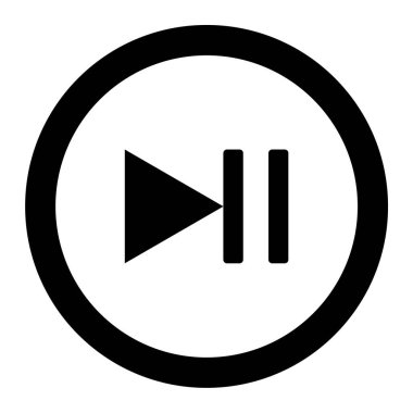 Dur. Web simgesi basit illüstrasyon