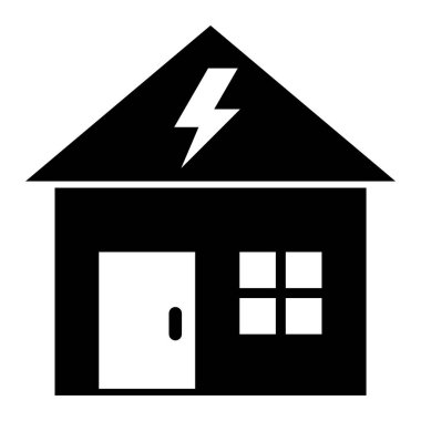 Ev. Web simgesi basit illüstrasyon