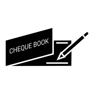 Siyah beyaz bir kalemin vektör çizimi