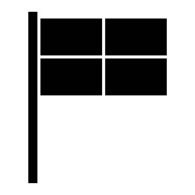 Almanya vektör illüstrasyonunun bayrağı