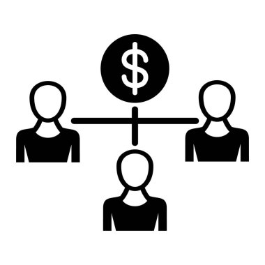 iş ve finans ikonu vektör illüstrasyonu