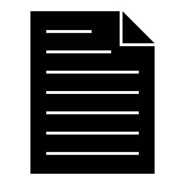 Belge. Web simgesi basit illüstrasyon