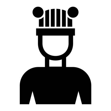 Adamım. Web simgesi basit illüstrasyon