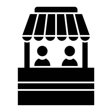 dükkan simgesi vektör illüstrasyonu