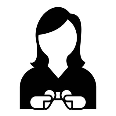 Kadın avatar. Web simgesi