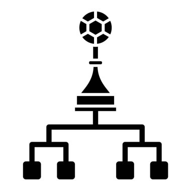 Piramit. Web simgesi basit illüstrasyon