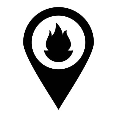 Ateş simgesinin vektör illüstrasyonu