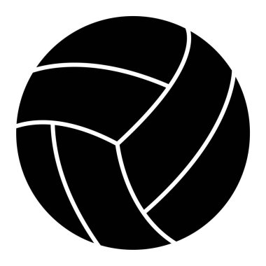 Voleybol topunun vektör illüstrasyonu