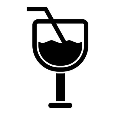 Kokteyl. Web simgesi basit tasarım