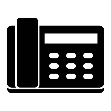 Telefon ikonu. Web için makine vektör simgelerinin basit gösterimi