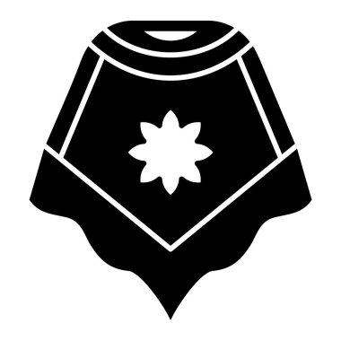 Bir ortaçağ kalkan simgesinin vektör çizimi