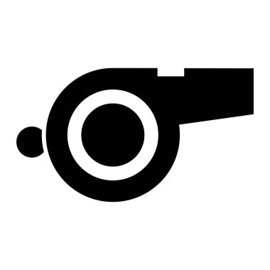 Islık. Web simgesi basit illüstrasyon