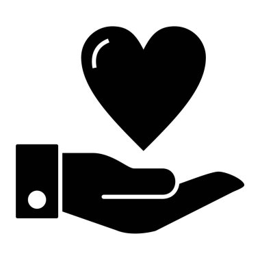 Kalp. Web simgesi basit tasarım