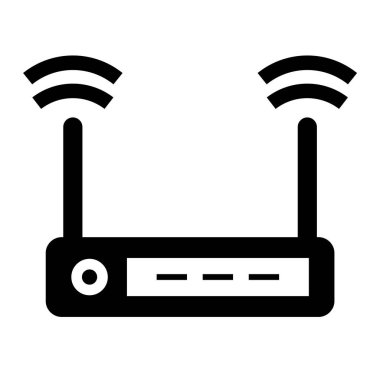 Yönlendirici. Web simgesi basit illüstrasyon