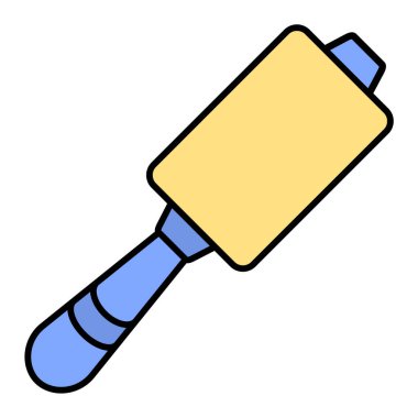 boya fırçası ikonu. vektör illüstrasyonu