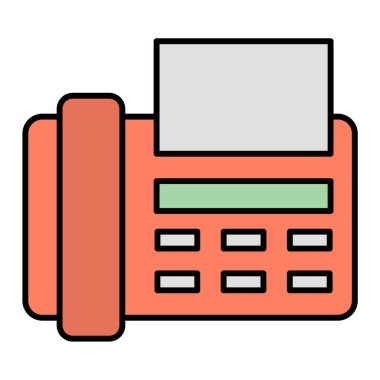 Yazıcı. Web simgesi basit illüstrasyon