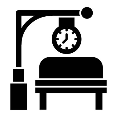 Çalar saat simgesi. Uyku vektörü simgelerinin özet çizimi.