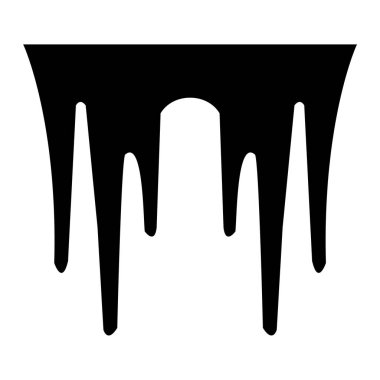 Beyaz arka plana siyah boya damlıyor.