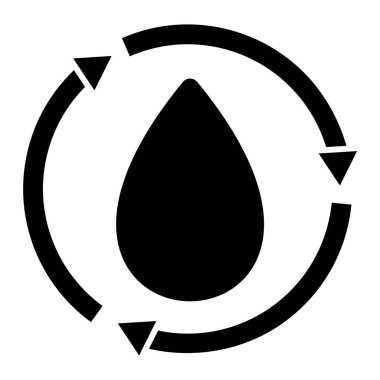 vektör illüstrasyonu, yağ damlasının simge biçimi