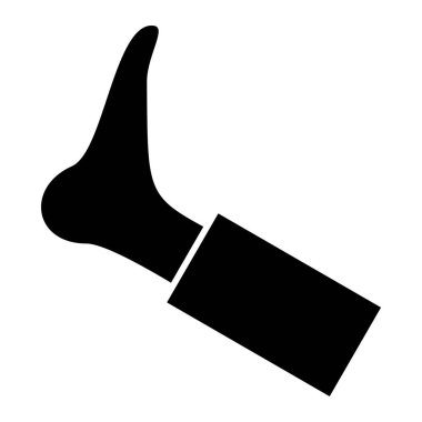 El boyası fırça ikonu. vektör illüstrasyonu