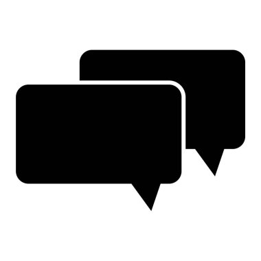 konuşma balonu simgesi, vektör illüstrasyonu