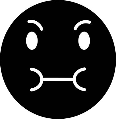 Üzgün bir yüzün vektör çizimi