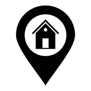 ev simgesi vektör illüstrasyonu