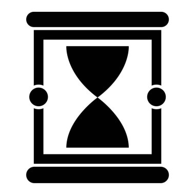 Kum saati. Web simgesi basit illüstrasyon