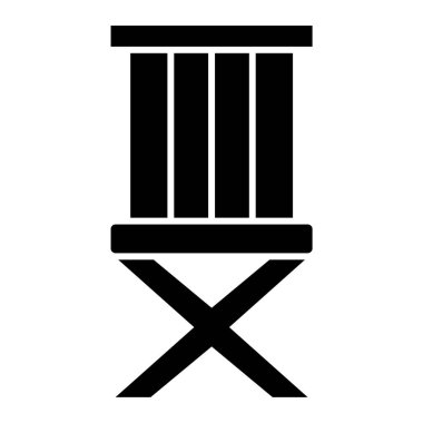 Sandalye. Web simgesi basit illüstrasyon