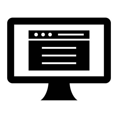 Bilgisayar monitörü. Basit tasarım