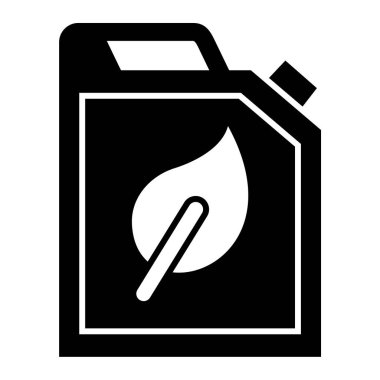 Benzin. Web simgesi basit illüstrasyon