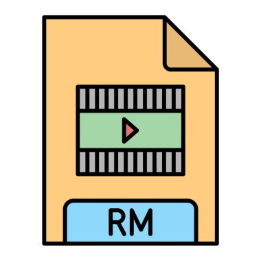 dosya biçimi simgesi, vektör illüstrasyonu