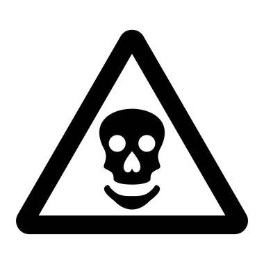Tehlikenin sembolü olan kafatası simgesi