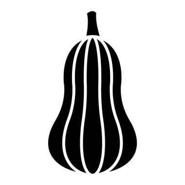 balkabağı ikonu. Beyaz arka planda izole edilmiş sebze sembolü. vektör illüstrasyonu.