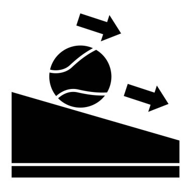 Bir basketbol ikonunun vektör illüstrasyonu