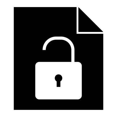 Kilit. Web simgesi basit illüstrasyon