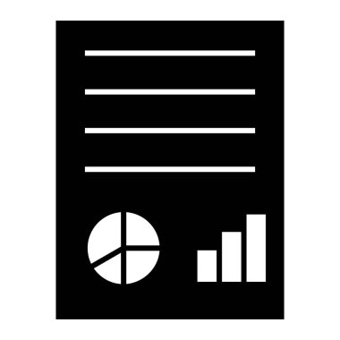 Rapor ver. Web simgesi basit illüstrasyon