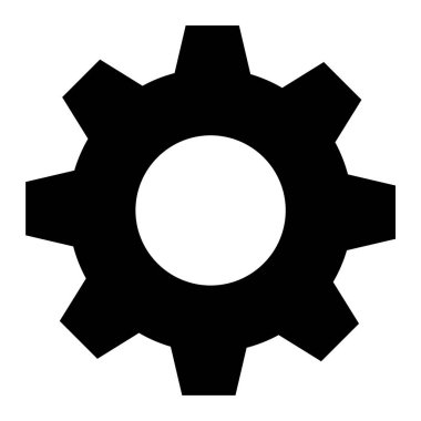 Ayarlar. Web simgesi basit illüstrasyon