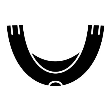 Bir çatal simgesinin vektör çizimi